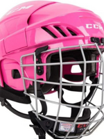 CCM Hockey HT70C JR CCM TAC Combo Helmet Pink OSFA