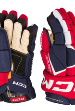 CCM Hockey HGAS580 JR CCM TAC Gloves Navy/Red/White 12