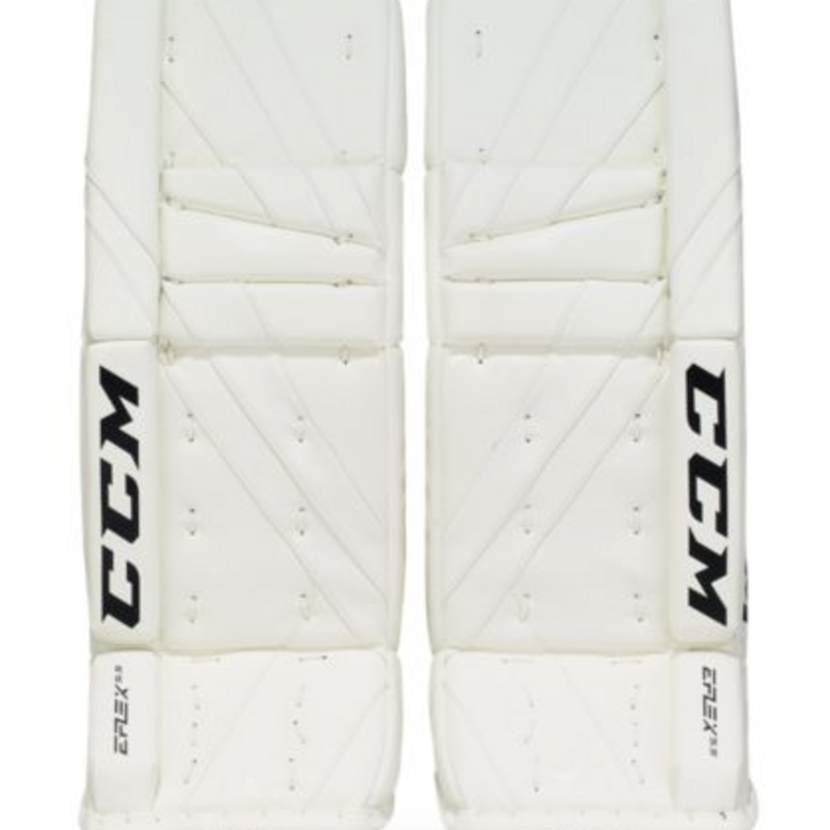 CCM Hockey GPE5.5 SR CCM EFX Goalie Pads White/White/White/White 34+1