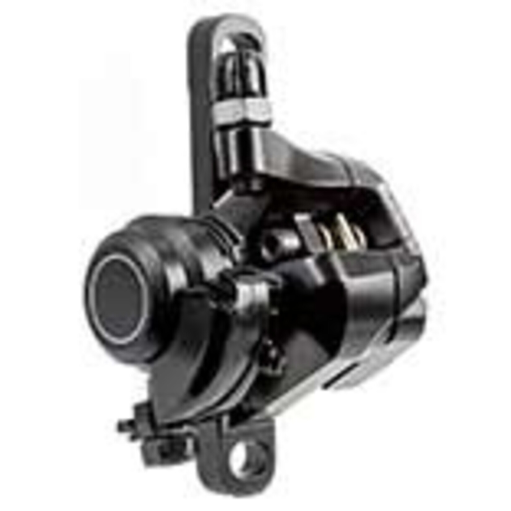 Shimano CABLE TYPE DISC BRAKE FOR ROAD, BR-R317, REAR W/ADAPTER FOR STANDARD, RESIN PAD, W/O ROTOR, BLACK