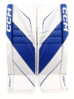 CCM Hockey EFLEX 6.5 CCM Goalie Pads White/Blue 30+1
