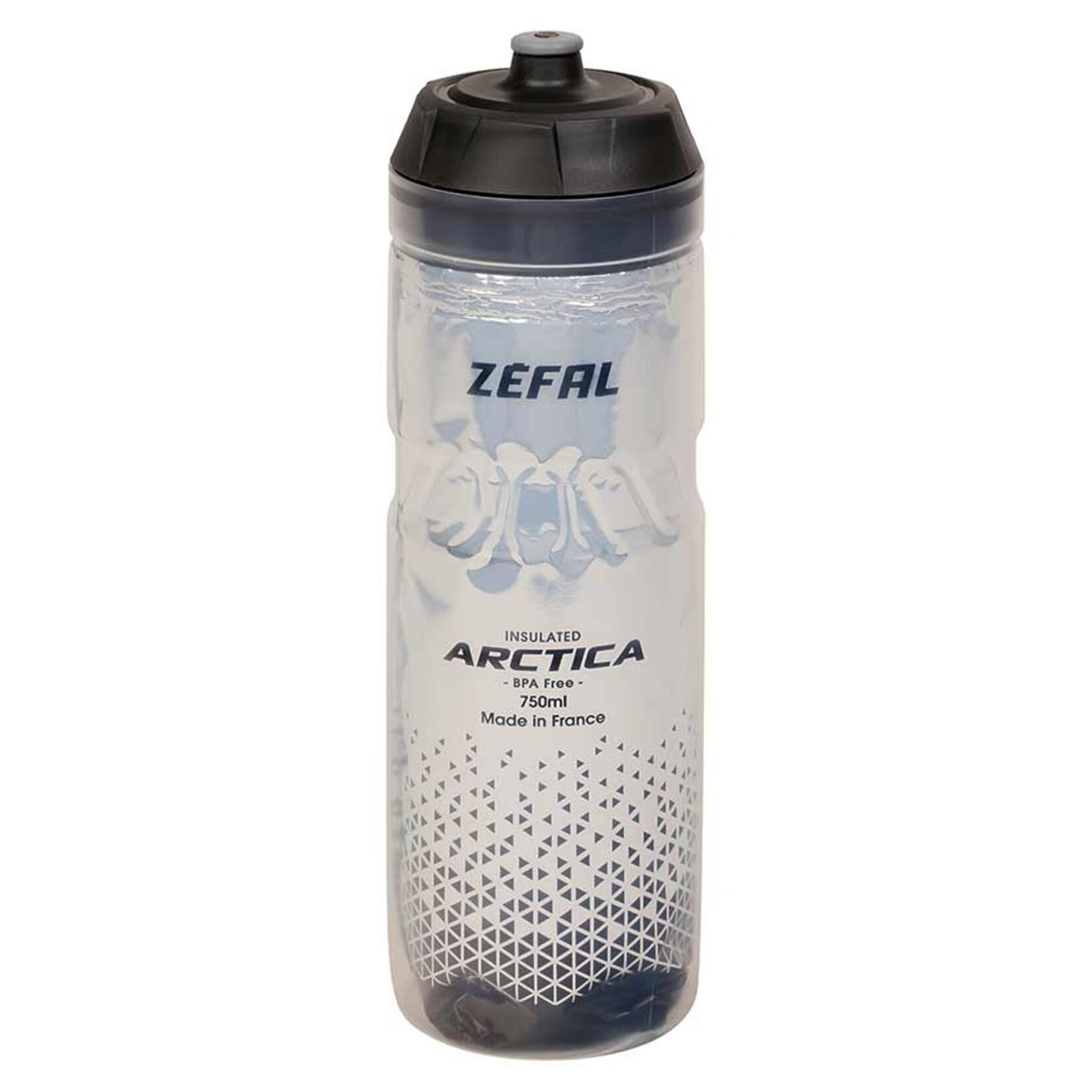 Zefal, Arctica 75, Bidon isolé, 750ml / 25oz, Argent-Noir