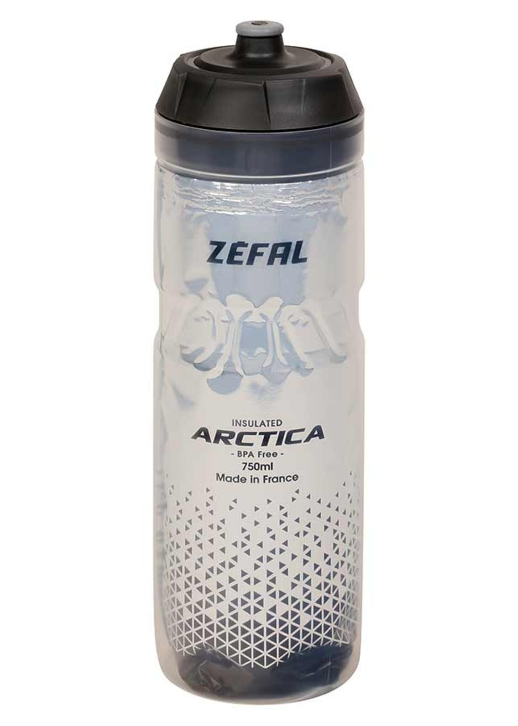 Zefal, Arctica 75, Bidon isolé, 750ml / 25oz, Argent-Noir