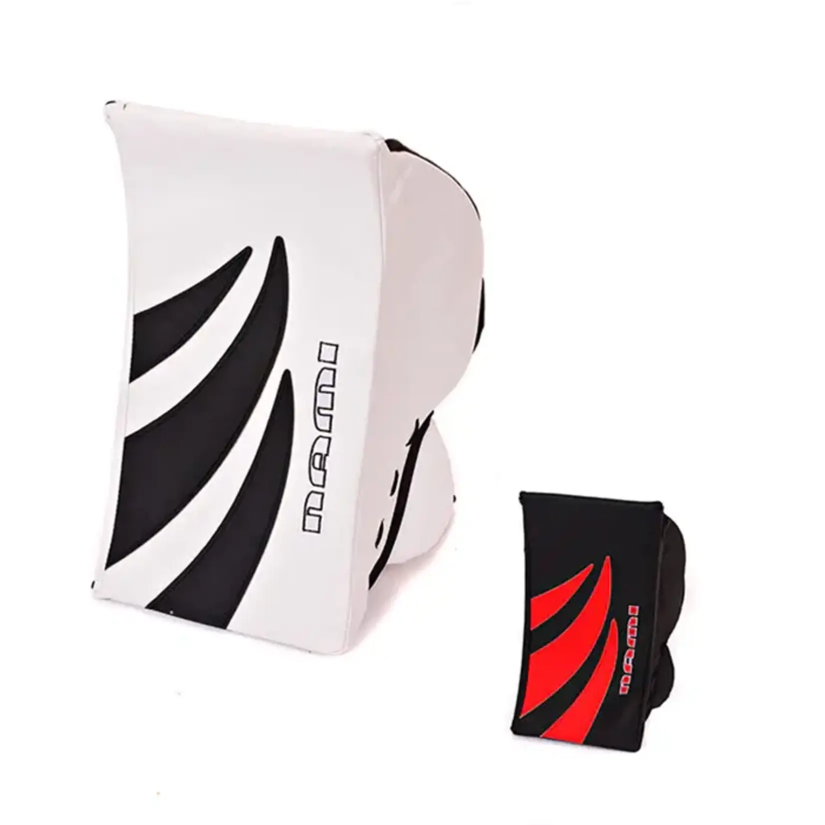 NAMI Senior Goalie Ringuette Bouclier Reg Red/Wht/Blk
