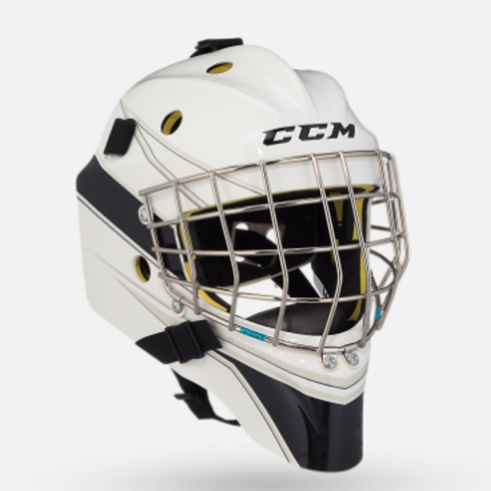 CCM Hockey GFA1.5DEC SR CCM GOAL MASK FACEMASK White/Black OSFA.