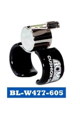 BLUE SPORTS SMALL ADJUSTABLE FINGERGRIP BRASS WHISTLE