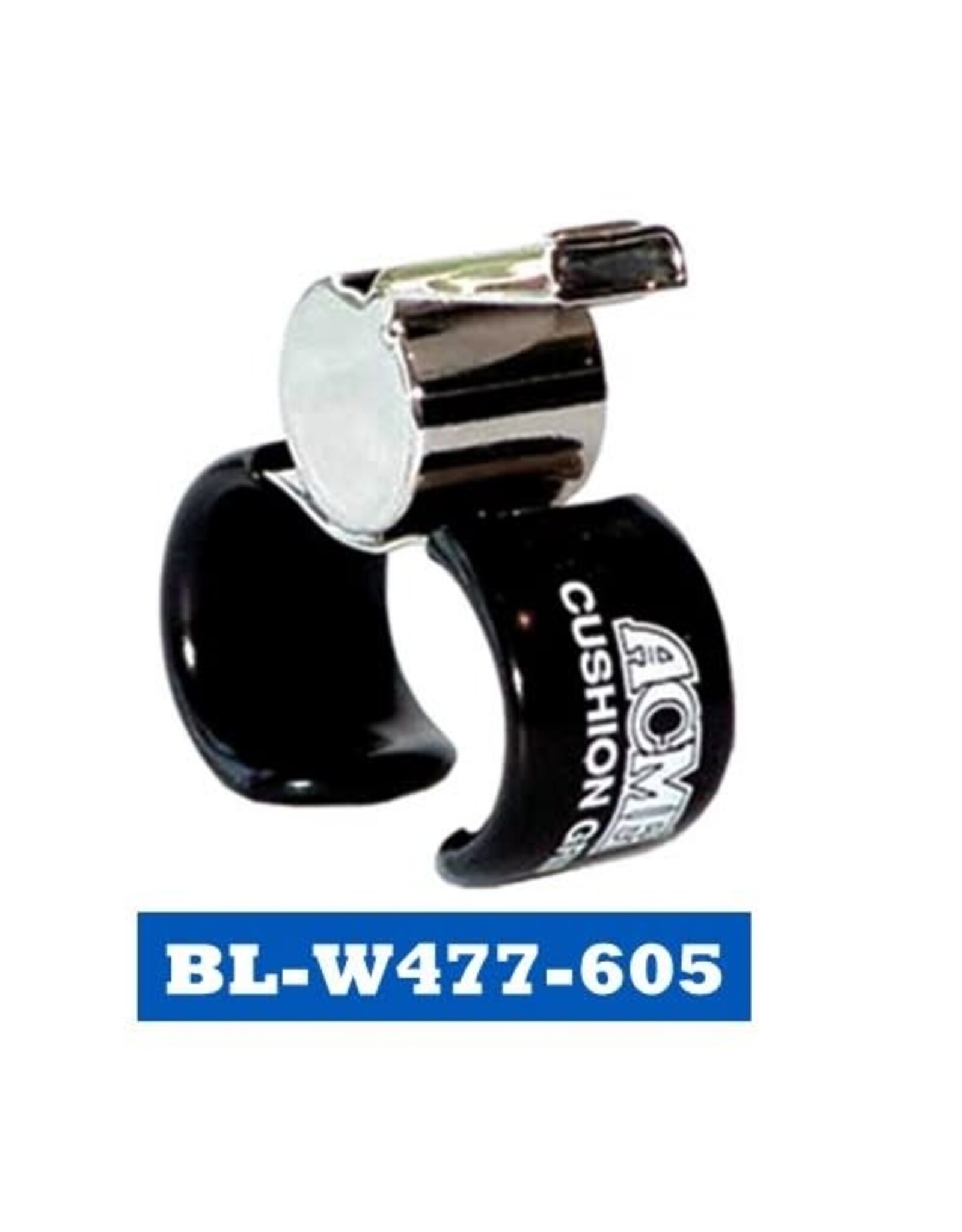 BLUE SPORTS SMALL ADJUSTABLE FINGERGRIP BRASS WHISTLE