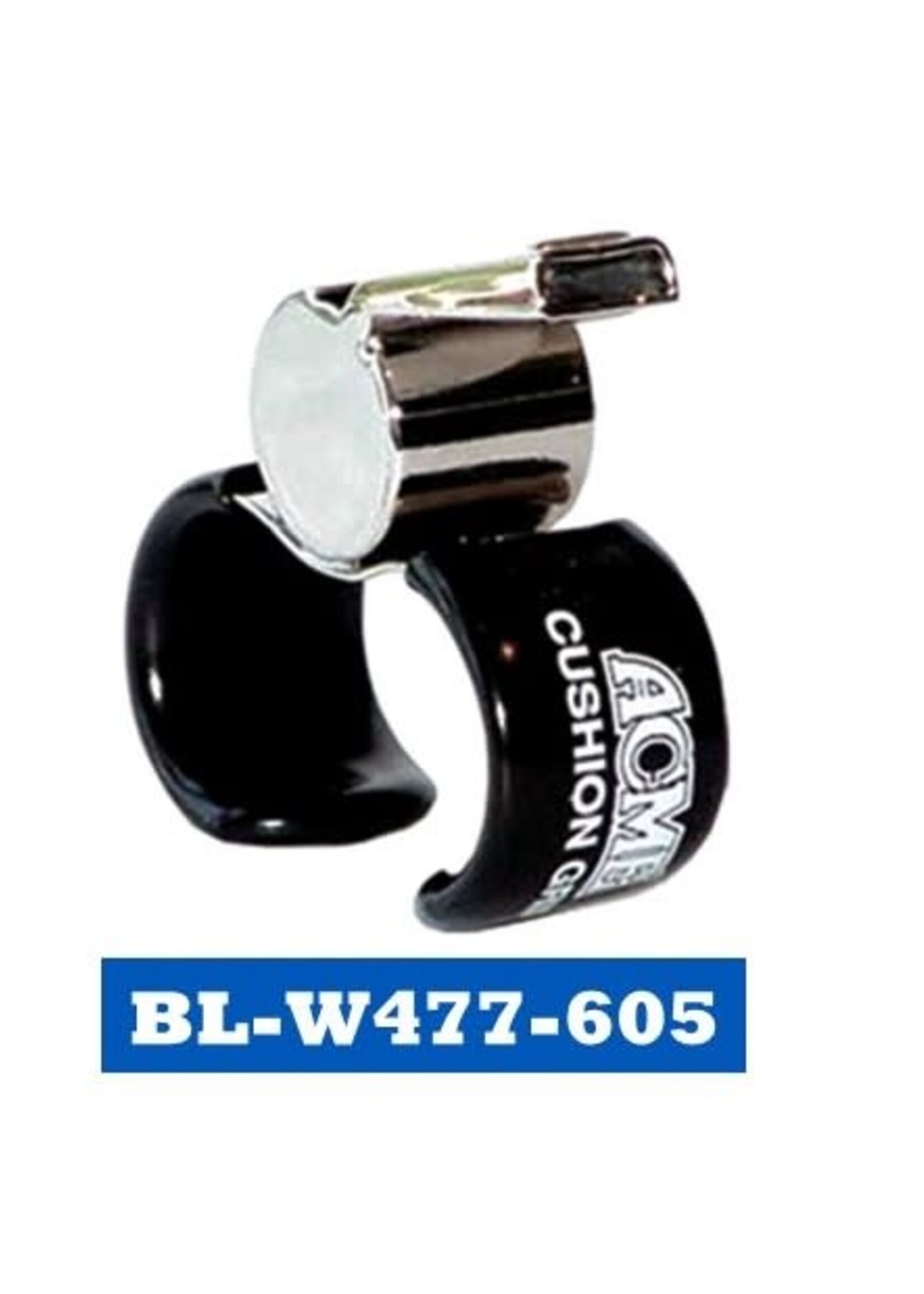 BLUE SPORTS SMALL ADJUSTABLE FINGERGRIP BRASS WHISTLE