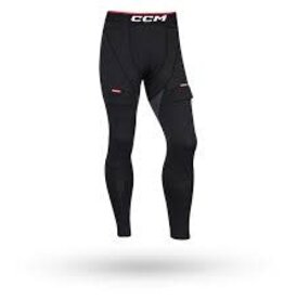 CCM Hockey Pant compression avec coquille CCM noir (S)
