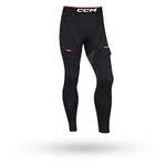 CCM Hockey Pant compression avec coquille CCM noir (XL)