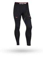 CCM Hockey Pant compression avec coquille CCM noir (XL)