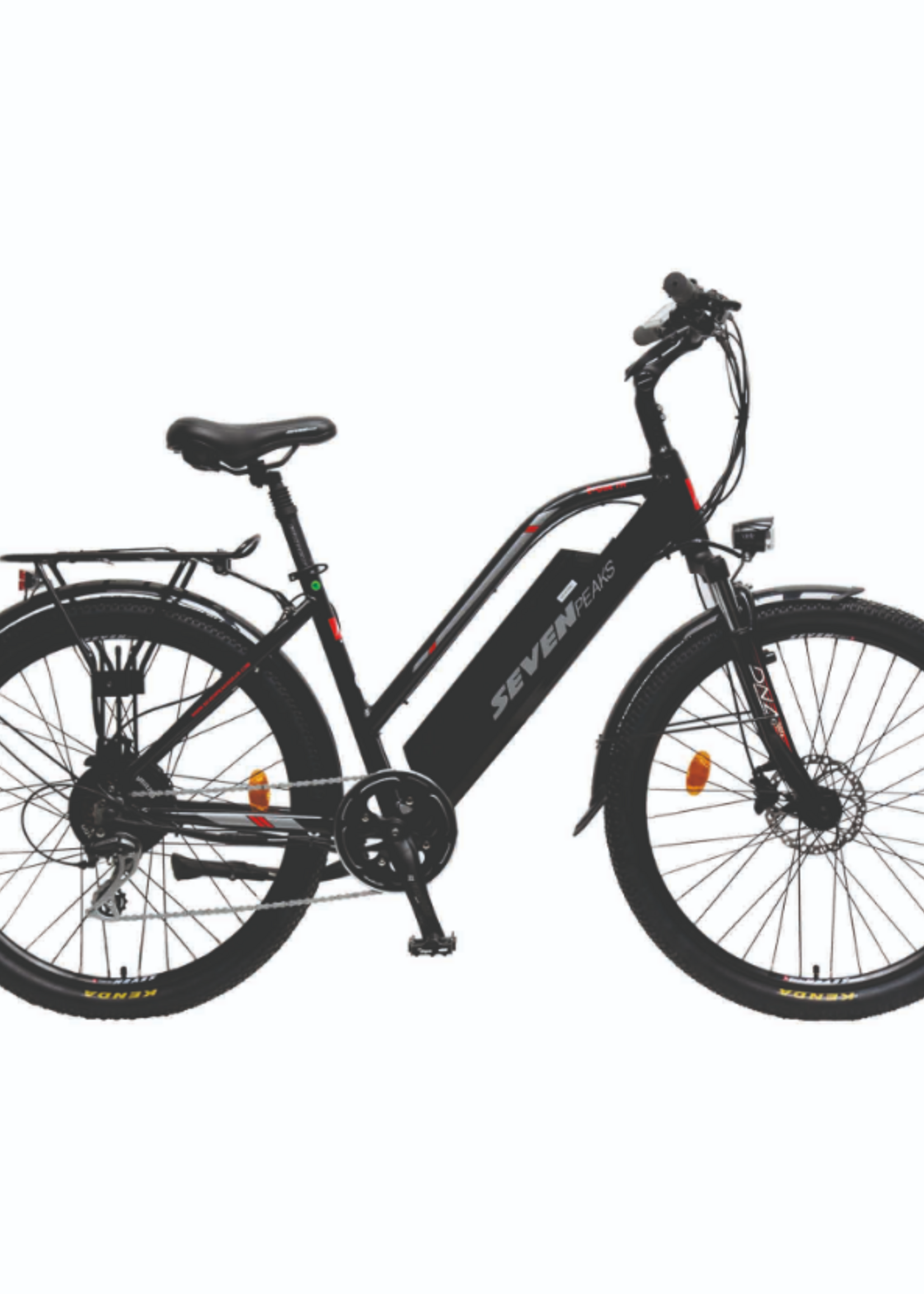 SEVEN PEAKS E-One 7H City Blk/Red/Grey 19'' 350w 10.5ah Kenda 700