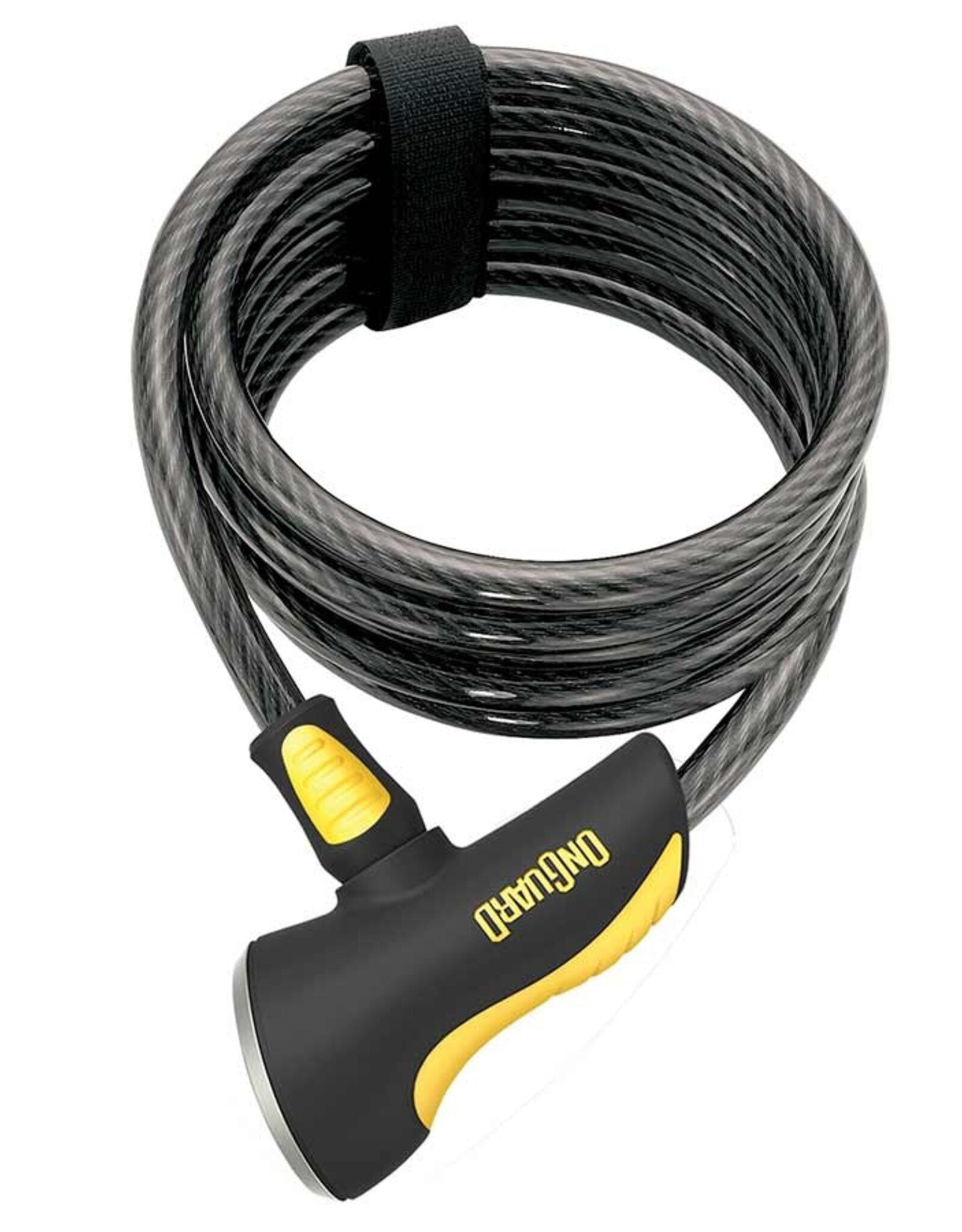OnGuard, Doberman 8029, Coil cable with key lock, 10mm x 185cm (10mm x 6')