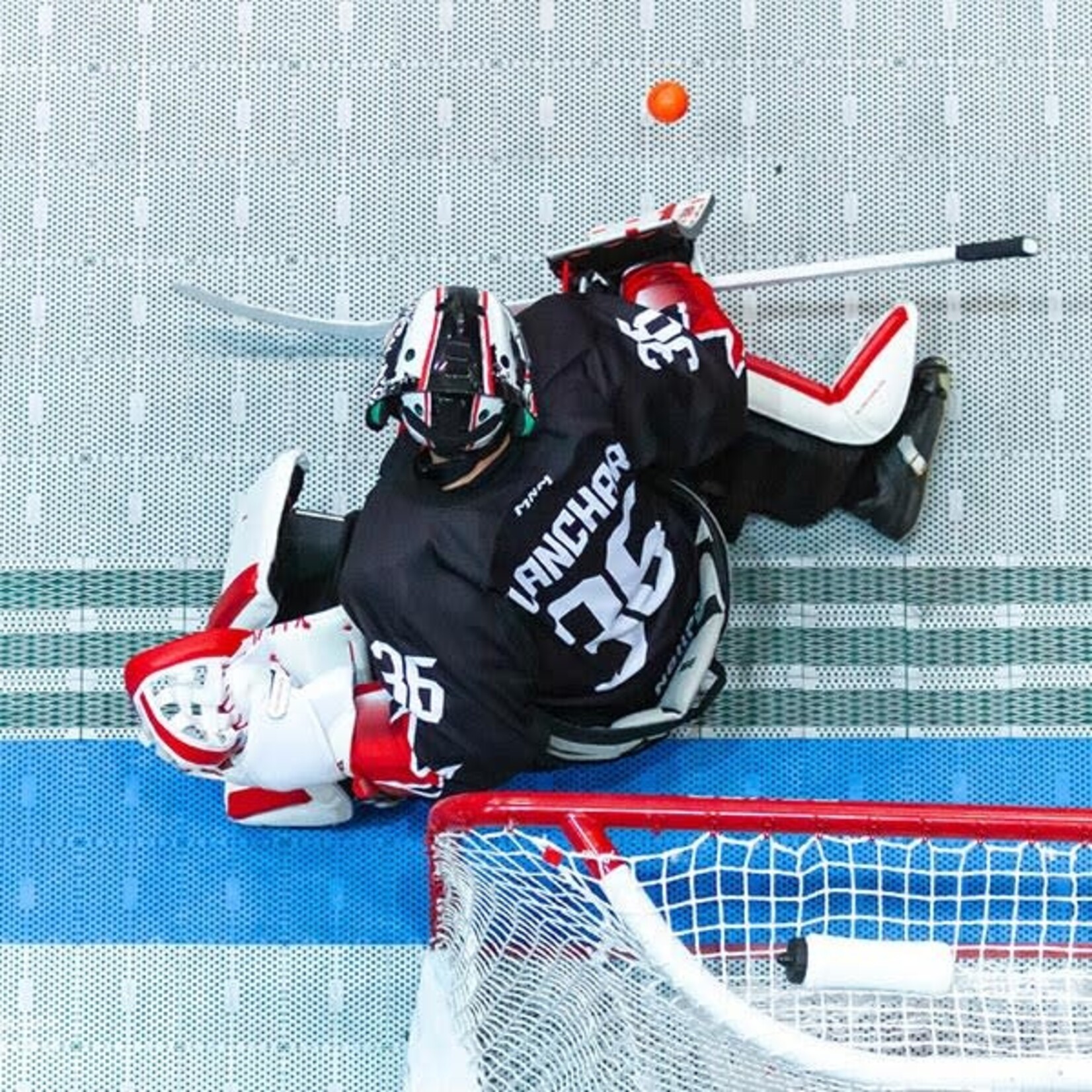 Installation Slider Kit Gardien de Dek Hockey