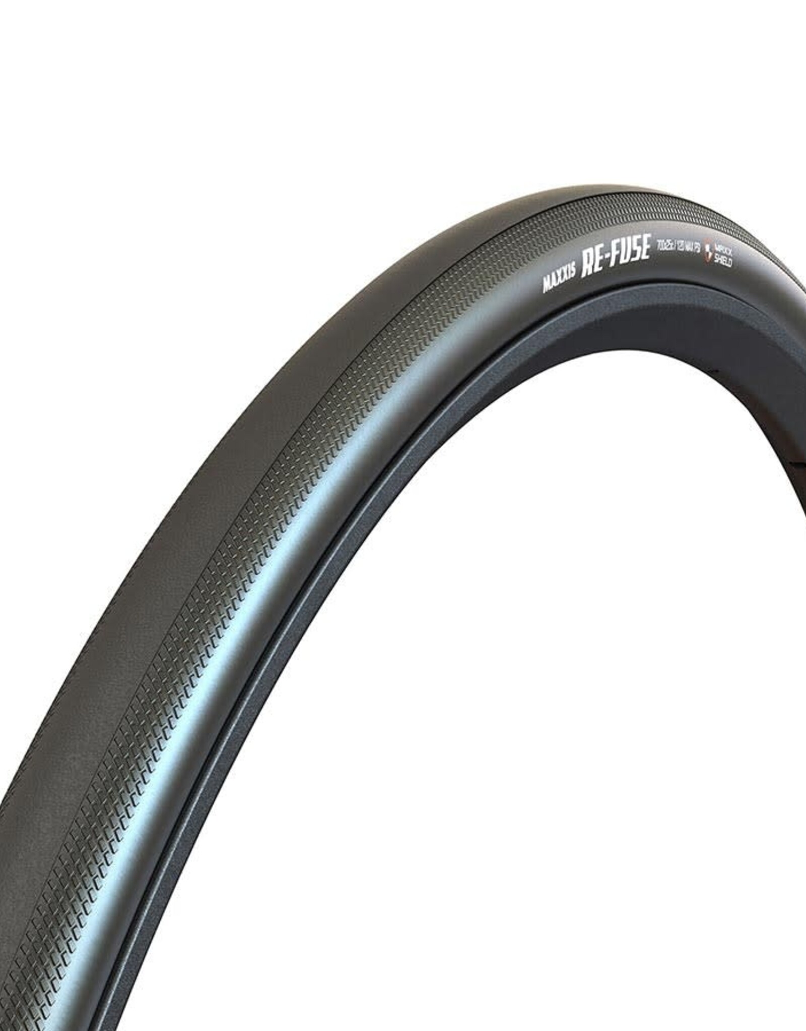 Maxxis, Re-Fuse, Pneu de route, 700x25C, Pliable, Tringle, Single, MaxxShield, 60TPI, Noir