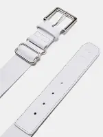 Under Armour Men's UA Baseball Belt Blanc