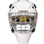 CCM Hockey Axis F5 Goalie Mask - Size: OSFA Blanc Senior
