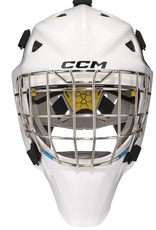 CCM Hockey Axis F5 Goalie Mask - Size: OSFA Blanc Senior