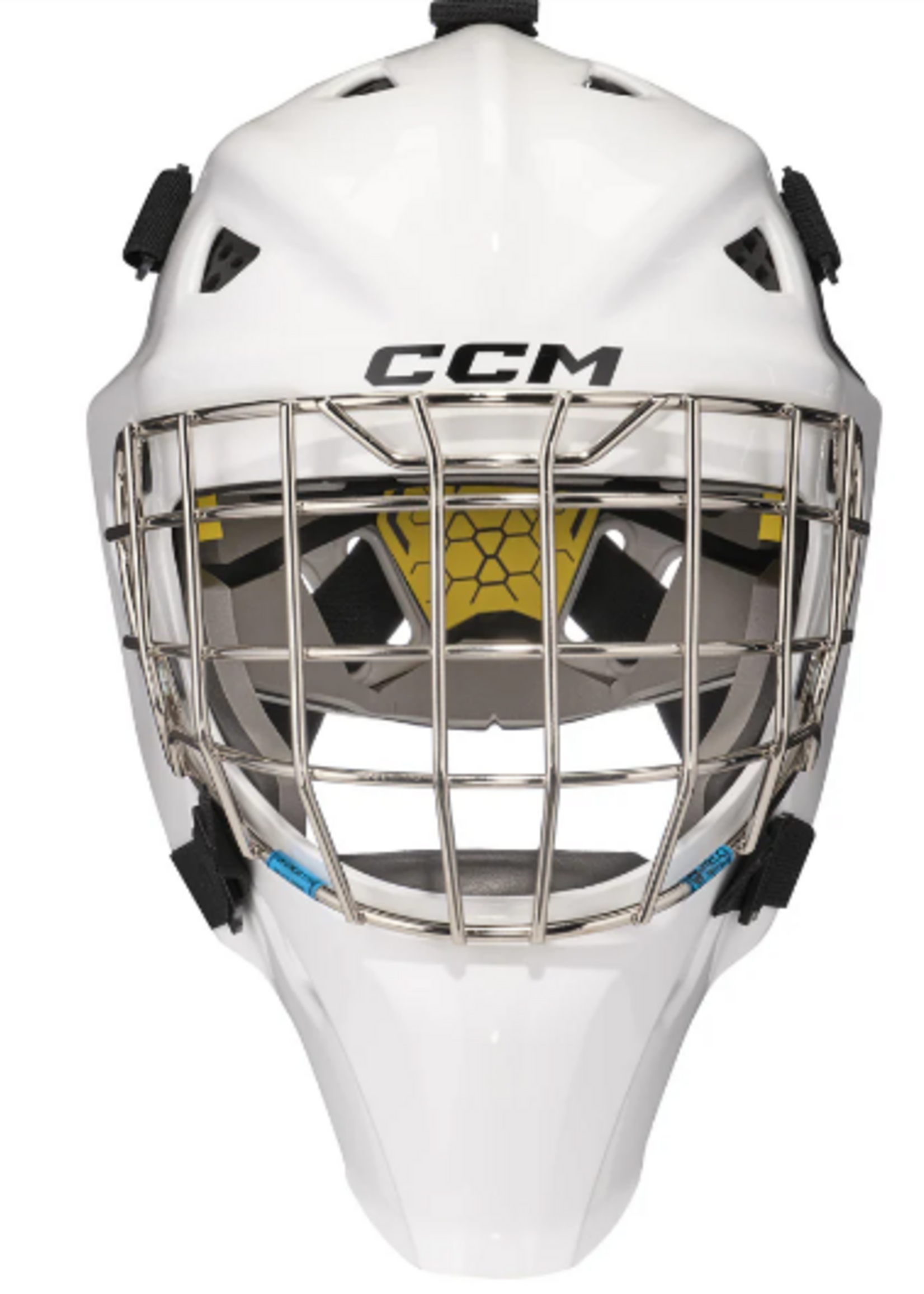 CCM Hockey Axis F5 Goalie Mask - Size: OSFA Blanc Senior