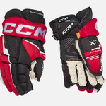 CCM Hockey CCM TACKS XF Gloves Senior Noir/Rouge 13''
