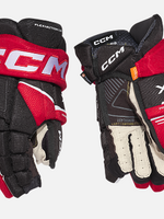 CCM Hockey CCM TACKS XF Gloves Senior Noir/Rouge 13''