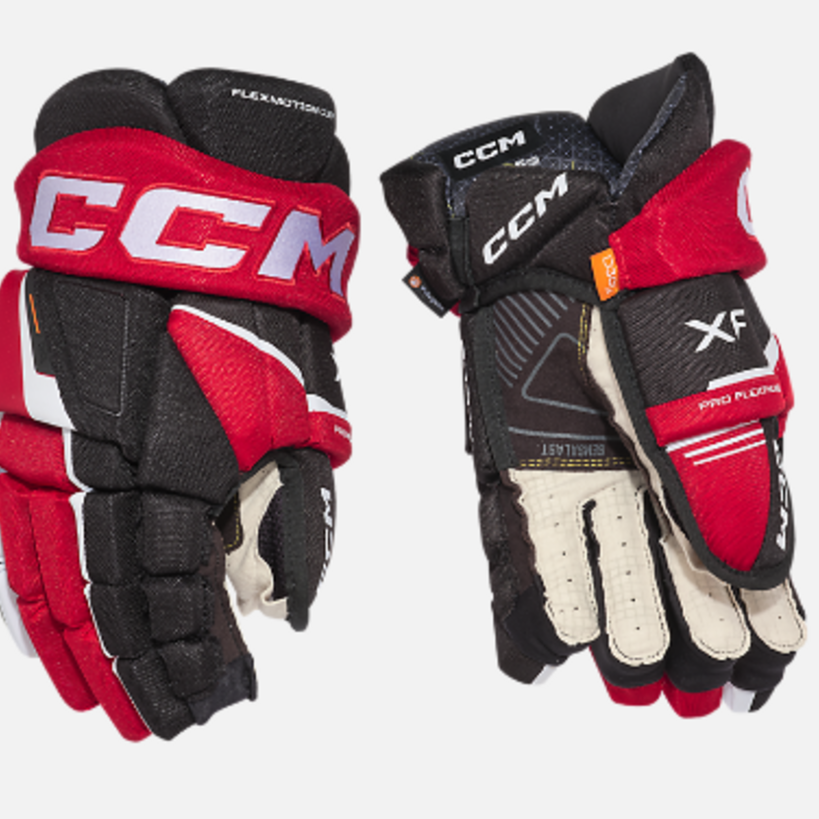 CCM Hockey CCM TACKS XF Gloves Senior Noir/Rouge 13''