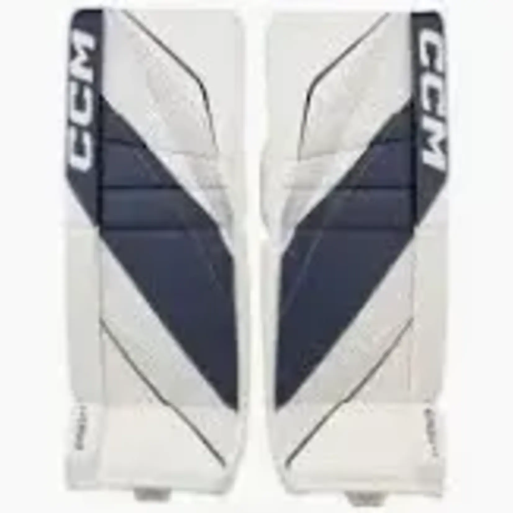 CCM Hockey Eflex 6.5 Jambières Gardien Bleu Marin/Blanc Junior 30+1