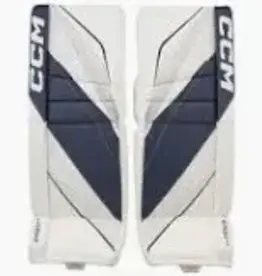 CCM Hockey Eflex 6.5 Jambières Gardien Bleu Marin/Blanc Junior 30+1