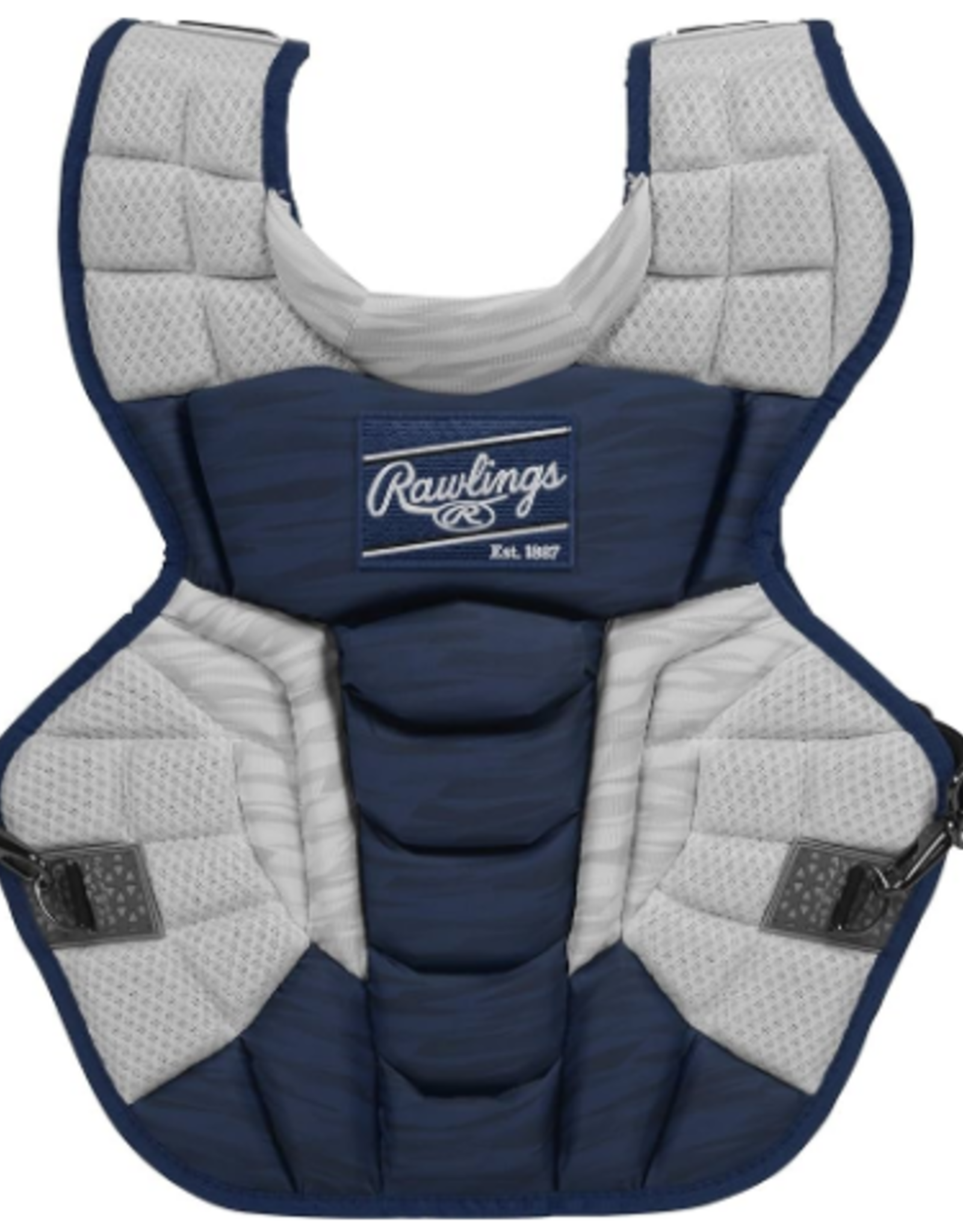 Rawlings Velo Chest Protector - NOCSAE - Intermediate 15.5"-Navy/White