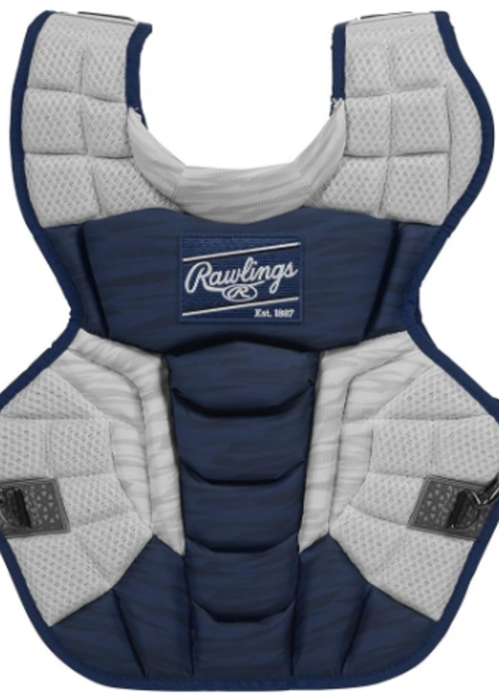 Rawlings Velo Chest Protector - NOCSAE - Intermediate 15.5"-Navy/White