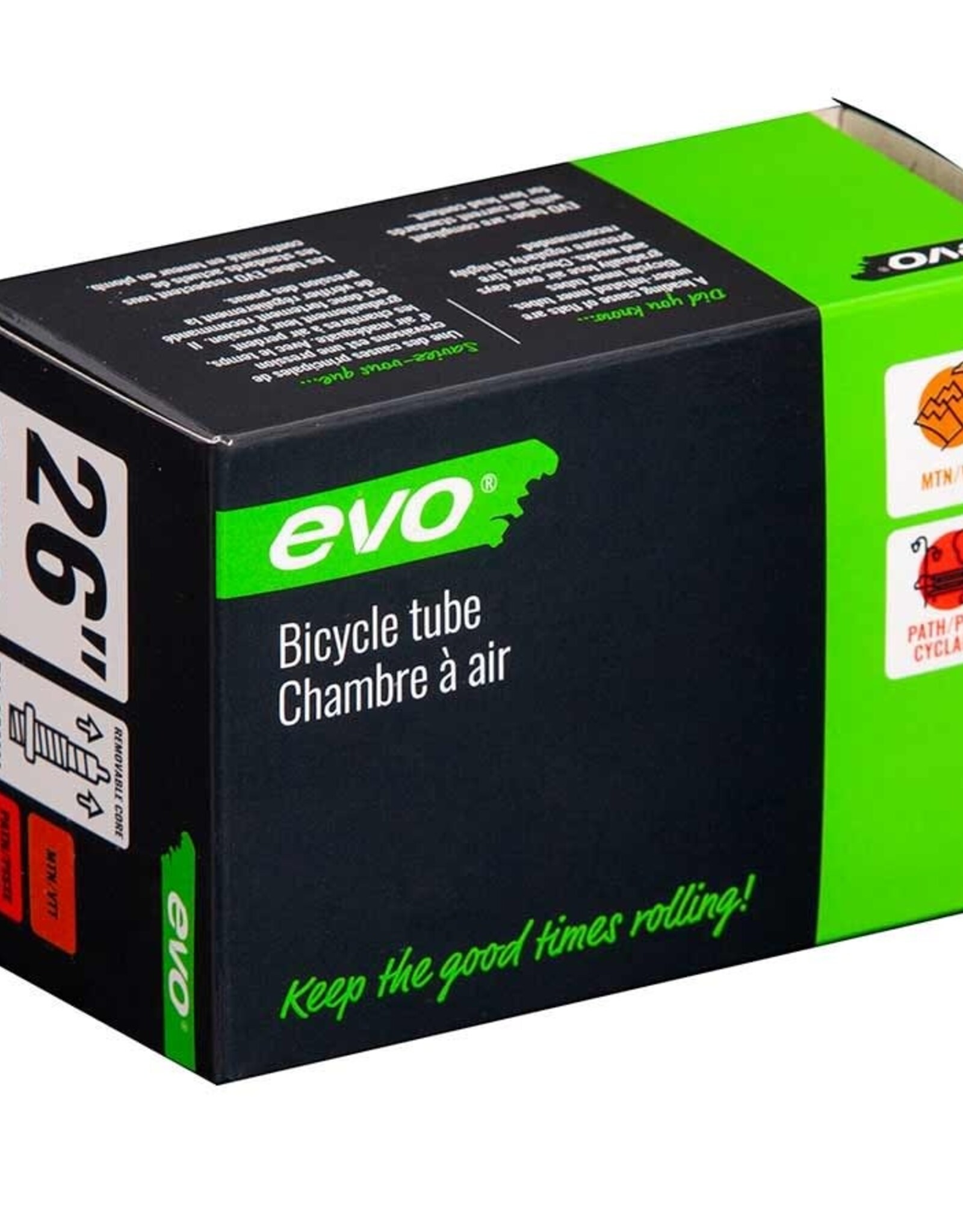 EVO EVO, Presta, Tube, Length: 48mm, 26'', 2.125-2.40