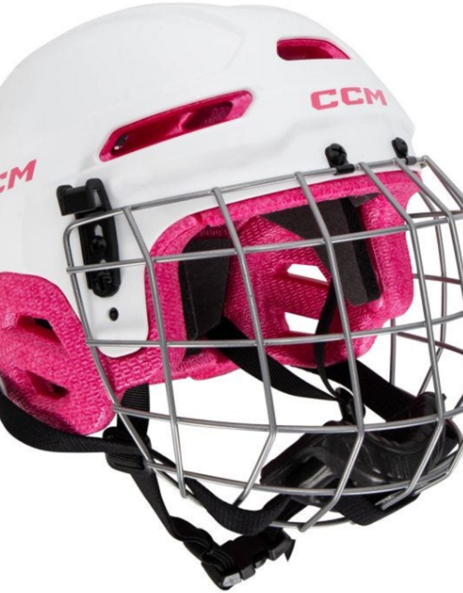 CCM Hockey Casque CCM Multi Sport Rose blanc  (2-7-ans)