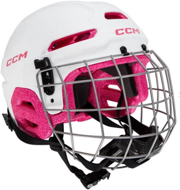 CCM Hockey Casque CCM Multi Sport Rose blanc  (2-7-ans)