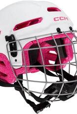 CCM Hockey Casque CCM Multi Sport Rose blanc  (2-7-ans)