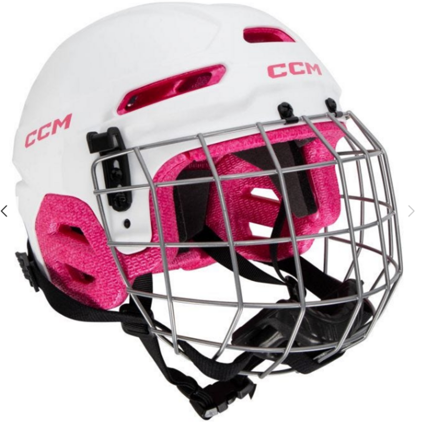 CCM Hockey Casque CCM Multi Sport Rose blanc  (2-7-ans)