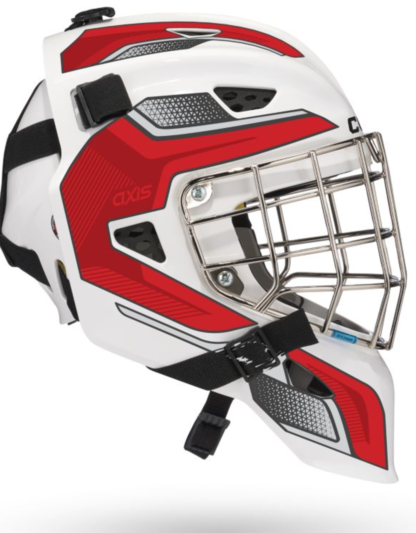 CCM Hockey Axis F5 Enfant Blanc/ Rouge (49.5cm-53cm)