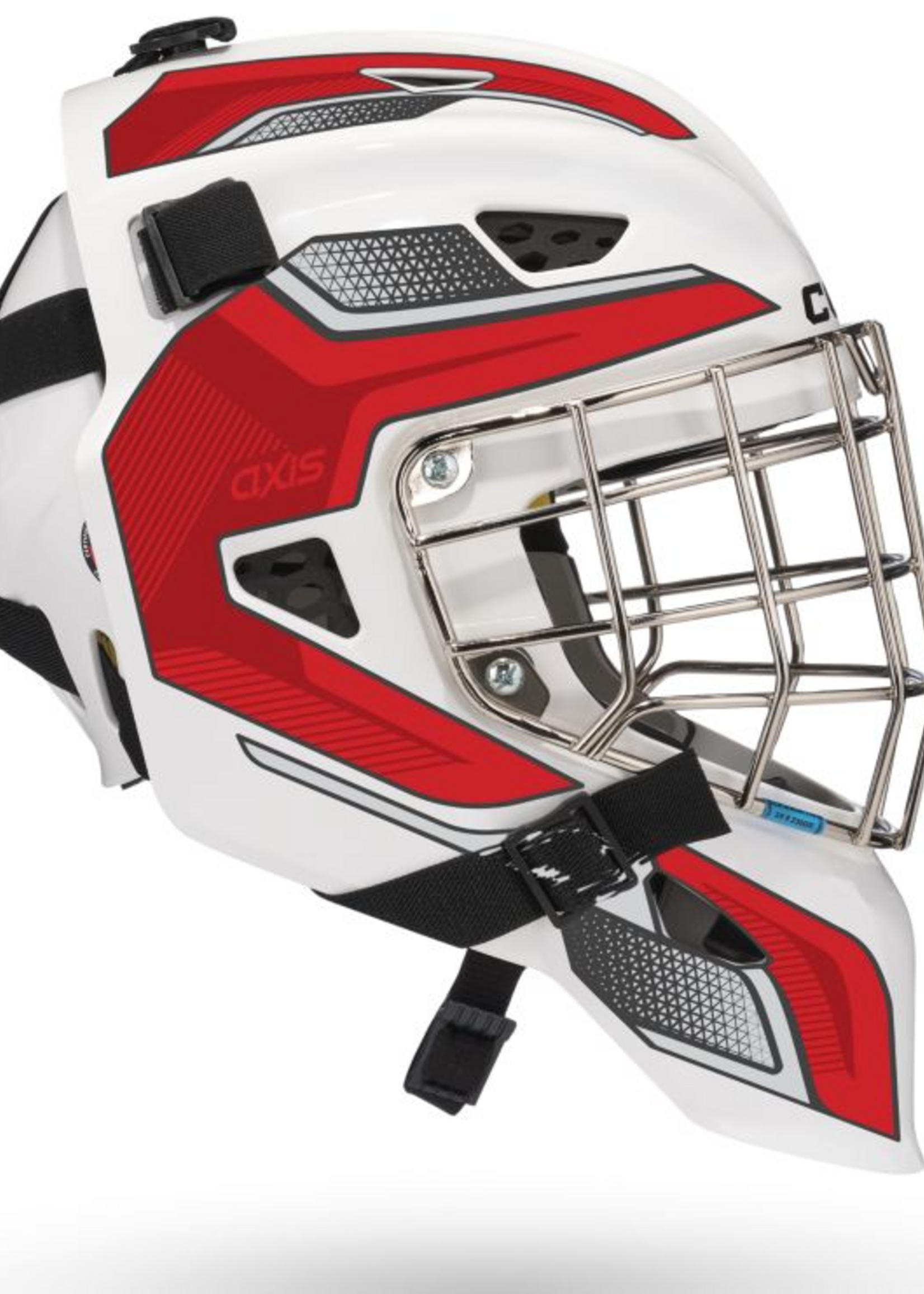 CCM Hockey Axis F5 Enfant Blanc/ Rouge (49.5cm-53cm)