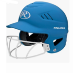 Rawlings RAWLINGS COOLFLO 1-TONE HIGHLIGHTER SOFTBALL HELMET WITH SB1WG - MATTE NEON COLUMBIA BLUE - OSFM