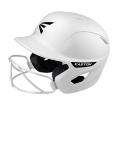 Easton EASTON GHOST FASTPITCH SOFTBALL BATTING HELMET WITH SOFTBALL MASK - MATTE WHITE - TBALL/SMALL