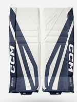 CCM Hockey EFLEX GPE7.9cc  GOALIE PADS 32+1 BLANC/BLEU