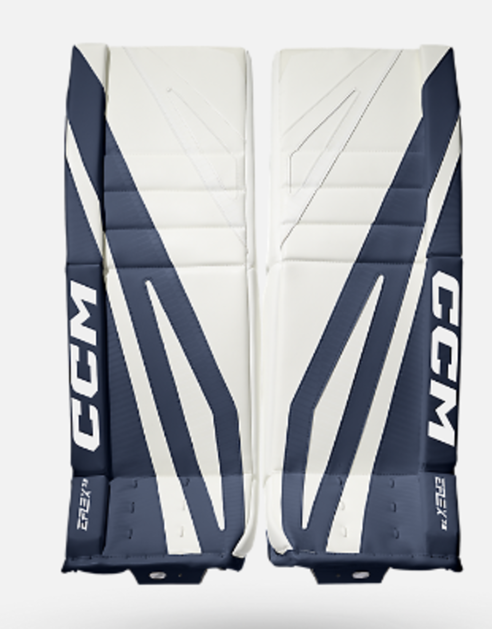 CCM EFLEX GPE7.9cc  GOALIE PADS 32+1 BLANC/BLEU