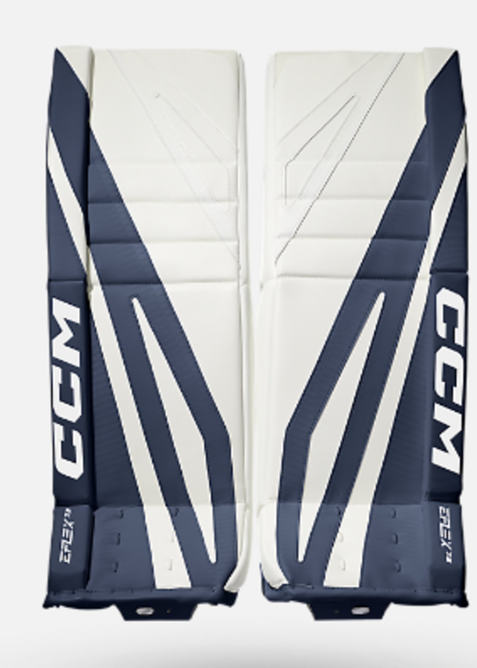 CCM Hockey EFLEX GPE7.9cc  GOALIE PADS 32+1 BLANC/BLEU