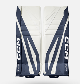 CCM Hockey EFLEX GPE7.9cc  GOALIE PADS 32+1 BLANC/BLEU