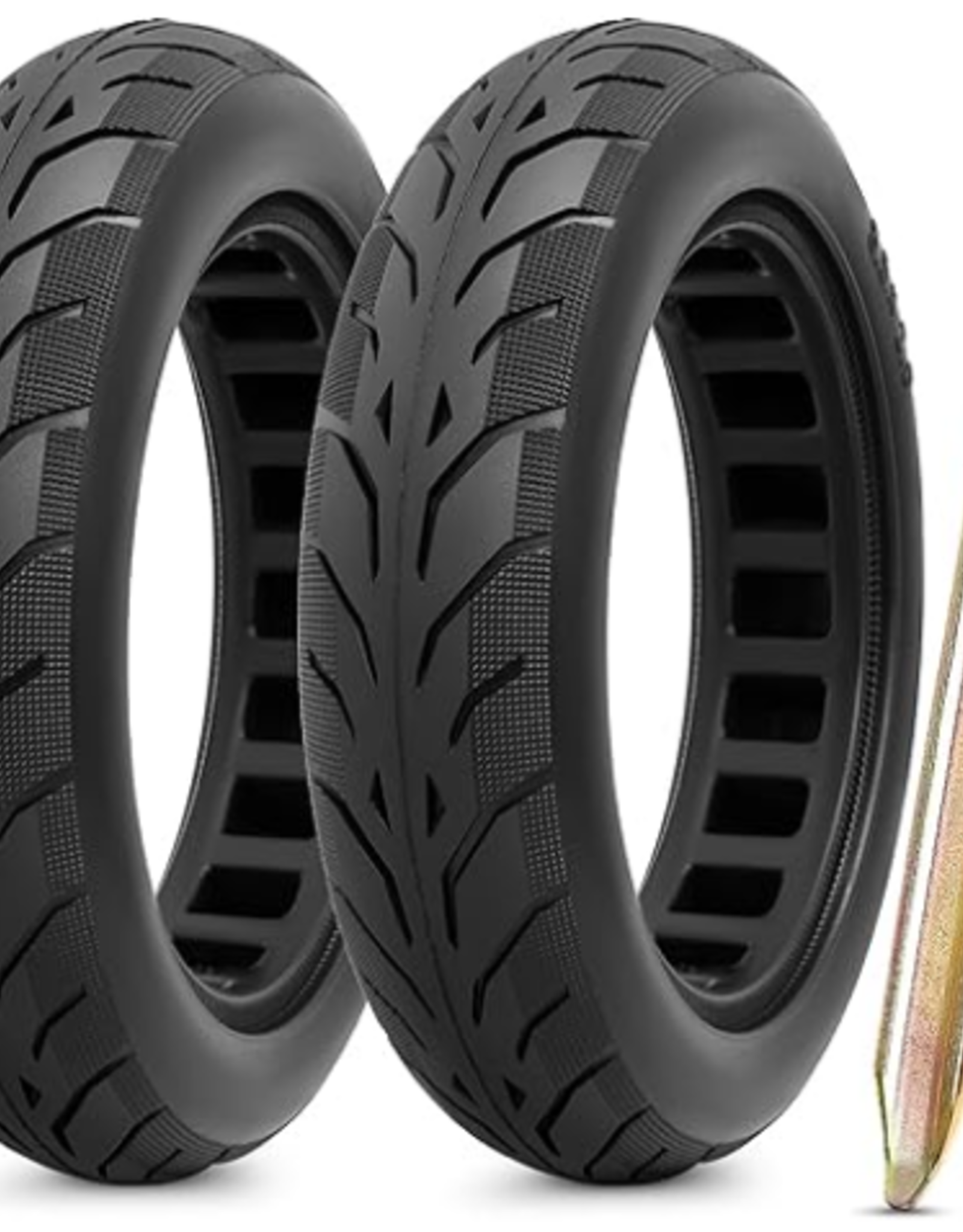 PaoWin 2 pneus solides de 21,6 x 2,0 PAOWIN avec Outil Installation