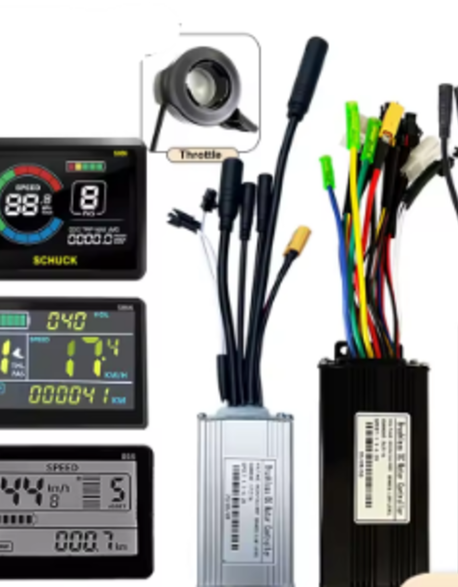 Contrôleur de vélo électrique à trois modes 17A 26A 30A 40A 36V/48V avec fonction d'apprentissage S866 écran LCD moteur 350W-1000W