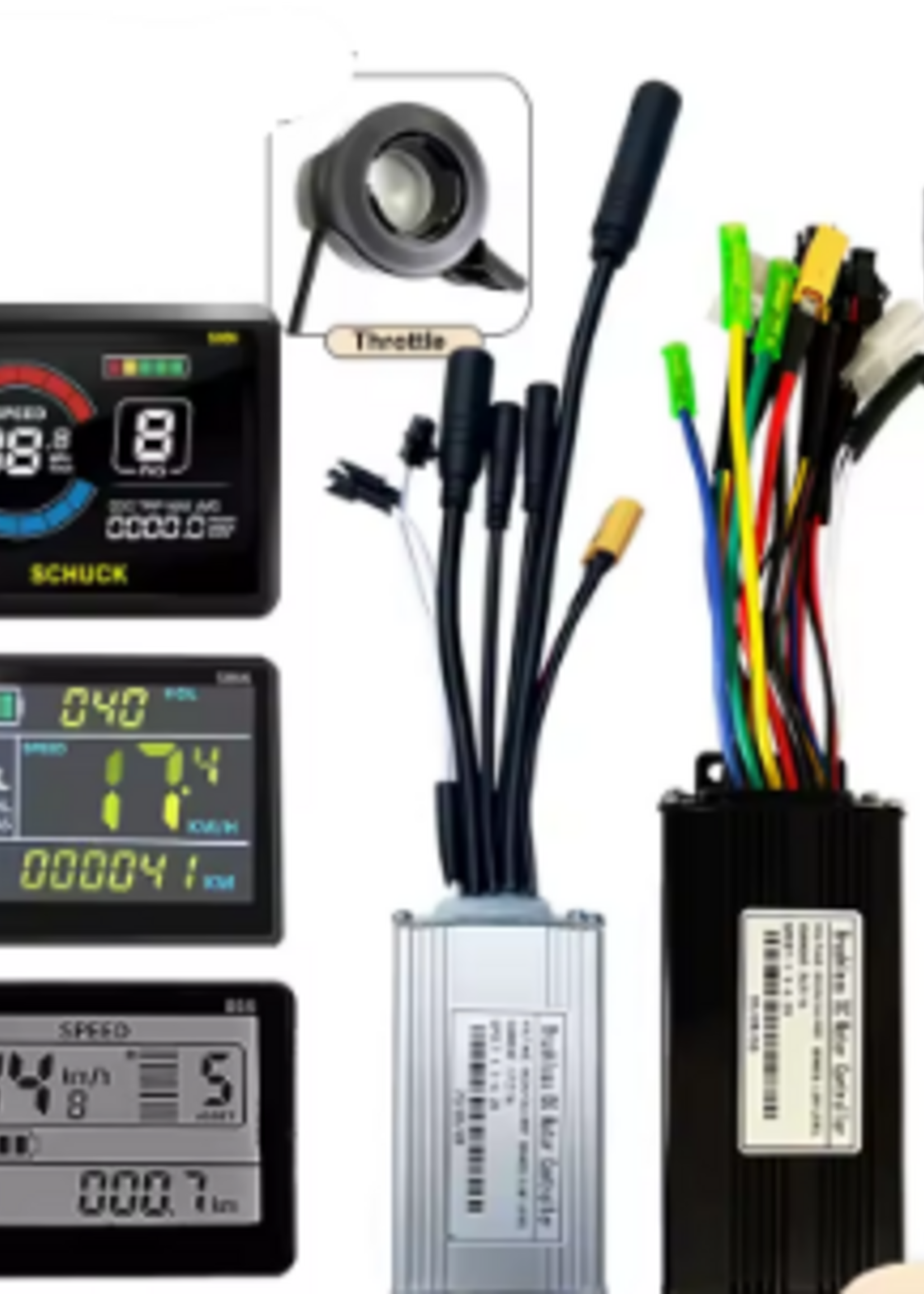 Contrôleur de vélo électrique à trois modes 17A 26A 30A 40A 36V/48V avec fonction d'apprentissage S866 écran LCD moteur 350W-1000W