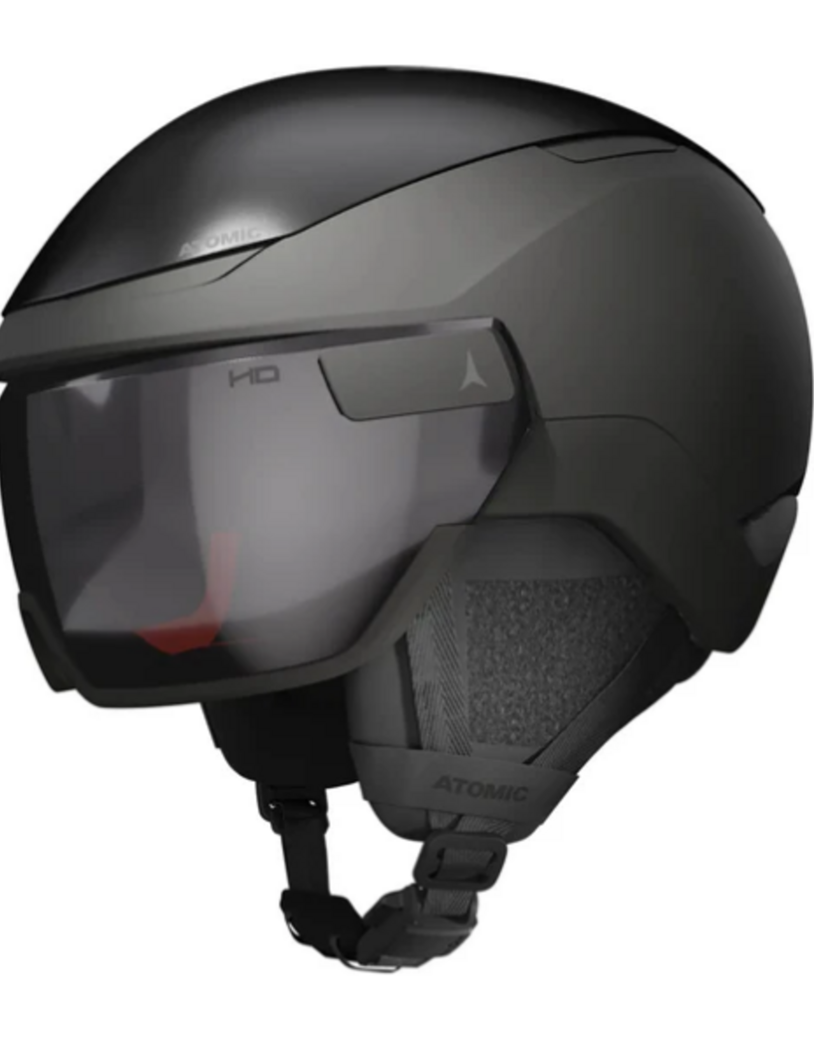 casque black metallic volant visor atomic L