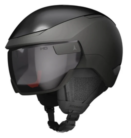 casque black metallic volant visor atomic L
