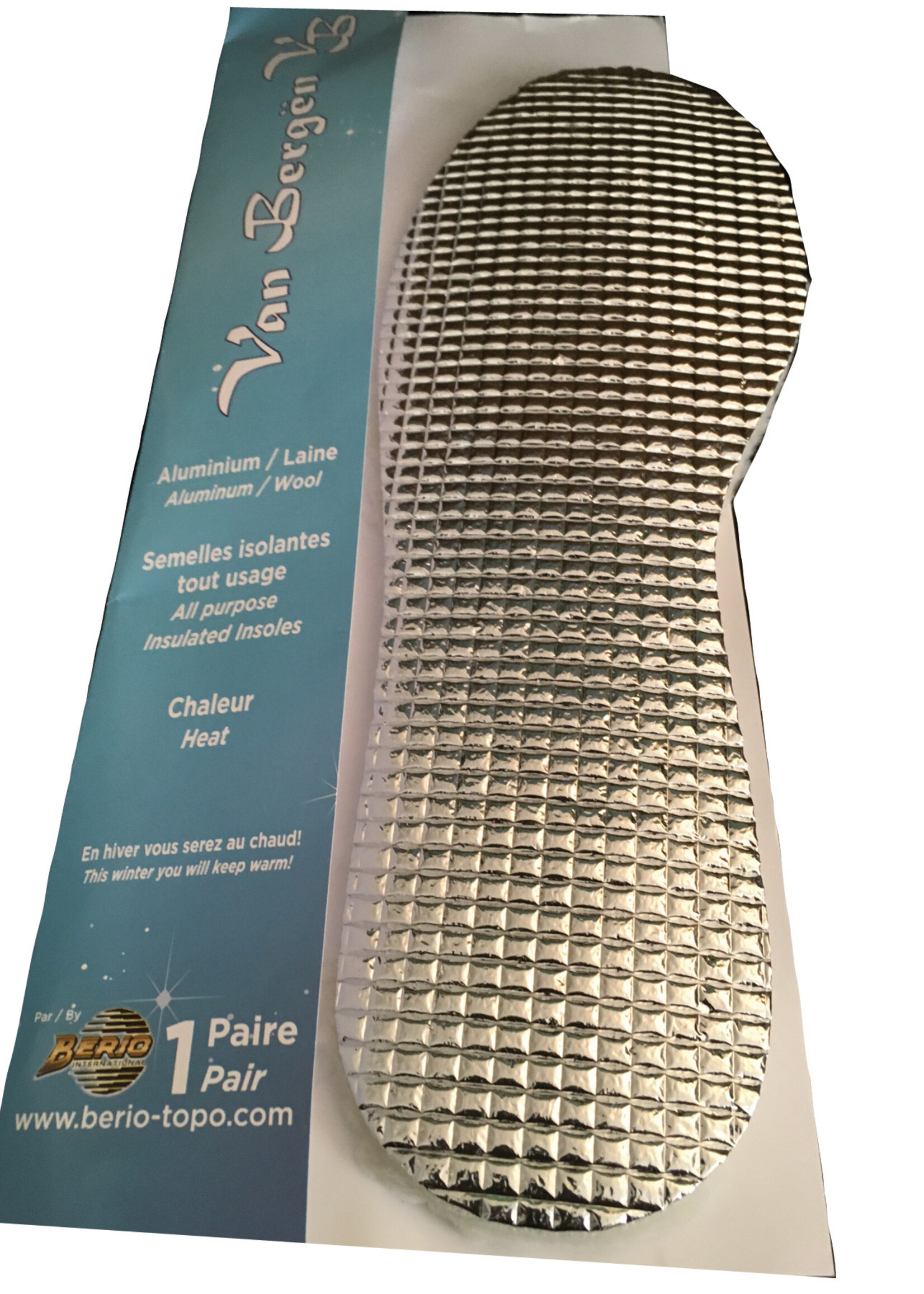 Van bergen Semelle isalante ( Aluminium - Laine)