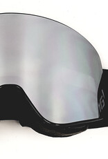 Van bergen Lunette de ski VB Senior Noir Avec Lentille Magnétique double grise s-42 enduite miroir silver YH212-BK